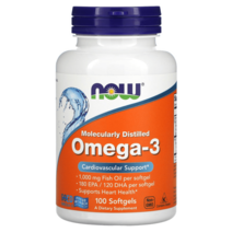 나우 푸드 오메가3 EPA 180/DHA 120 소프트젤 캡슐 d-알파토코페롤. 소프트젤 100정, 200개