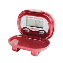 신우전자 만보계 DMC-03 만보기 검정 빨강 걷기 운동량, 레드