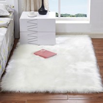 [홈트리]셀리스틴 직사각형 장모 러그(화이트)