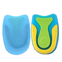 근저족막염 깔창 실리콘 젤 뒤꿈치 패드 발 통증 완화 U자형 뒤꿈치 쿠션 인서트 신발 뒤꿈치 박차 보호대