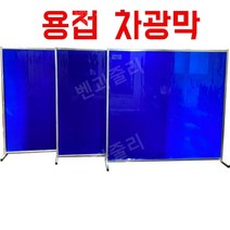 용접차광막 불티방지커버 용접펜스, 차광막 + 케이블 타이 고정 + 바퀴, 1.72mx1.5m, 레드