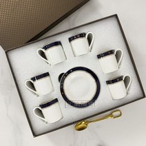 커피 컵 및 접시 유럽 스타일 쏘서 세트 하이 티 차 서비스 식기, 6pcs cup and sausers