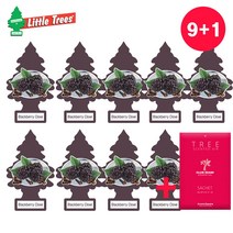 에스진 리틀트리 TREE 차량용 방향제 고급 종이 방향제 블랙베리 클로브 9+1 베리향 명품 새차 선물 걸이형 방향제
