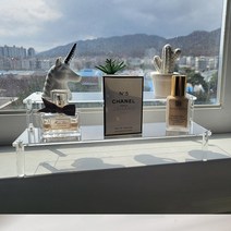 와이드 아크릴 보관함 진열장 화장대 정리함 향수 피규어 진열대 투명, 3단, 1개