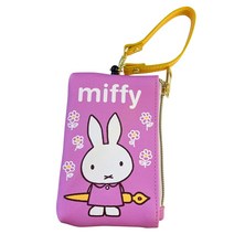 miffy 릴 포함 패스 케이스 꽃 핑크 MFAP763