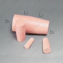 시험관용 실리스토퍼(실리콘 발포마개) 42mm(넓은쪽 지름)/1개입/호기성 세균배양에 적합