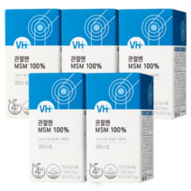 비타민하우스 MSM 1500mg 무릎관절 영양제 60정 엠에스엠 식이유황, 1박스