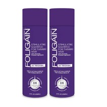 Foligain 스티뮬레이팅샴푸 가는모발 여성용 두피샴푸 2022, 2개, 236ml