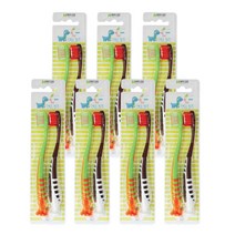 하이코스 덴티 키즈 뽁뽁이 칫솔 2개입 묶음행사 유아, 초콜렛+연두, 7개