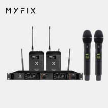 MYFIX EW-902R 고급 2채널 무선마이크시스템 핸드 밸트 옵션선택 MYFIX 사은품증정, 핸드(다이나믹 마이크), 벨트팩(핀마이크)