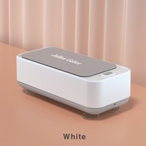 무선 초음파 안경세척기 악세사리 세척기 칫솔세척기 휴대용 가정용 살균 초음파 세척기, 화이트(배터리형)