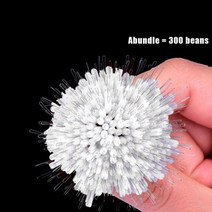 300 개/ 낚시 Bobber 실리콘 공간 콩 플로트 타원형 스트레이트 열 라인 기어 커넥터 스토퍼 Accesorios 드 Pesca145816, Colorful spots M