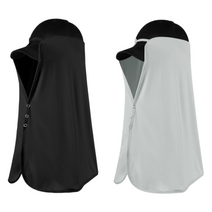 홈샘 얼굴 햇빛가리개 짧은타입 긴타입 타입별 2개, 긴타입-블랙+그레이