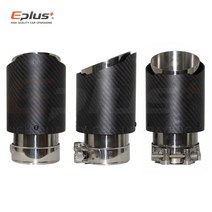 자동차배기음 배기음 튜닝 자동차 마후라 터보사운드 매트 탄소 섬유 배기 시스템 머플러, 57mm-76mm