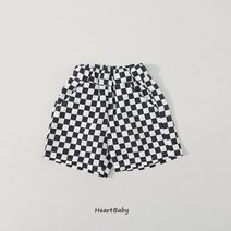 초등 남아 초등학생 여름 캐주얼 팬츠 JR_체스 체크 반바지 주니어용 바지 스쿨룩 커플바지 10대 의류 데일리 코디 추천 옷