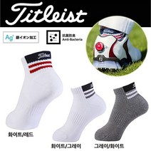 타이틀리스트 골프 양말 필드 골프용품 TSMS1697 TSMS1698, 그레이/화이트
