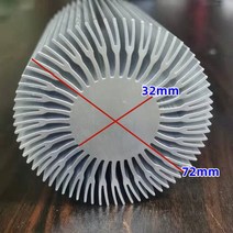 솔리드 알루미늄 해바라기 막대 바 고출력 라디에이터베이스 플레이트 외경 72mm 라디에이터 DIY, [01] OD 72MM, [01] Length 10MM 1Pcs