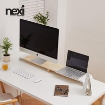 넥시 심플 다용도 듀얼 모니터 받침대 NX914, 심플 듀얼 받침대 (NX914)