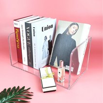 판다아크릴 아크릴 투명 책꽂이 1단 책장 진열 수납장