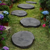 나무 모양 디딤석 조경석 마당 꾸미기 경계석, 대형 51x45x5cm