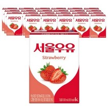 서울우유 멸균딸기우유200ml, 200ml, 6개