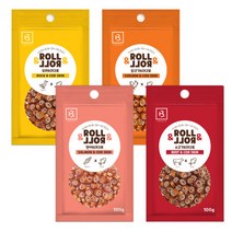 브리더랩 롤롤 강아지 노즈워크 간식 100g 오리 연어 치킨 소고기 대구포 말이 훈련용