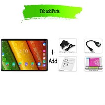 새로운 10.1 인치 태블릿 2.5d 스틸 스크린 안드로이드 9.0 태블릿 3g 전화 64gb rom 블루투스 4.0 wi-fi 태블릿 pc 럭셔리 선물, 번들 1, 검은 색, 협력사