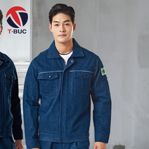 티뷰크 상의 TB-1001J 청작업복 단체복 자켓 점퍼, 상의[XL]100
