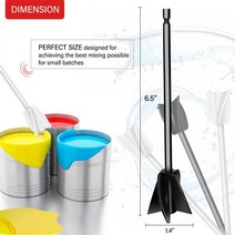 페인트 쉐이커 믹서 공업용 분산용 섞기 1.4 혼합을위한 에폭시 수지 진흙 파워 믹서, 1pc 블루