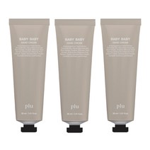 플루 베이비 베이비 모이스처 테라피 핸드크림 베이비파우더향, 3개, 30ml