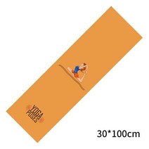필라테스매트 홈트매트 요가매트 냉각 스포츠 프린트 타월 30*100cm 요가 매트 커버 미끄럼 방지 체육관, 13 M