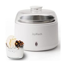JoyMech 요구르트 제조기 항온 제어 기능이 있는 소형 그리스 요구르트 제조기 스테인리스 스틸 용기 가정용 유기농 요구르트용 1쿼트, 요구르트 메이커