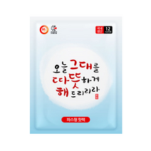 해피데이 오늘 그대를 따뜻하게 해드리리라 파스형 핫팩 50 g, 80개
