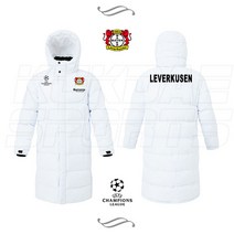 17-18레버쿠젠 축구 롱패딩 화이트