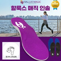 할룩스 매직 골프 깔창 에어인솔 1세트, M (240mm~250mm), 반타블랙
