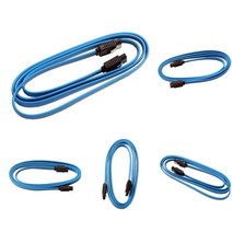 5 조각 39인치 SATA 3.0 데이터 케이블 SATA3 III 6Gb/s 스트레이트 하드 드라이브용 3.3ft Blue, 1 미터, 블루, 플라스틱