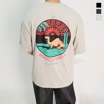 오버핏 모로코 낙타 20수 반팔티 박스티 루즈핏 빈티지 남여공용 3color