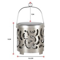 야외 휴대용 가스 히터 스토브 난방 커버 미니 히터 캡 스테인레스 스틸 가스 오븐 버너 캠핑 스토브 장비, 02 type B