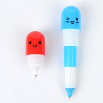 약국 병원 개업 선물 판촉용 알약모양 귀여운 미니볼펜, 3단형