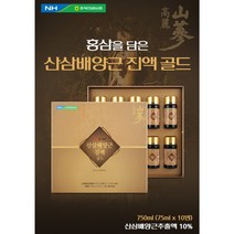 충북인삼농협 홍삼을담은 산삼배양근 진액골드 75ml 10병, 2박스, 75ml  10병+10병