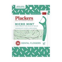 Plackers 마이크로 민트 일회용 스틱형 치실 150개 4개 팩, 36 Count (Pack of 1)