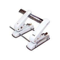 원터치 이동 고정식 미끄럼방지 2공 펀치 펀칭 기-1개 천공기-72394EA