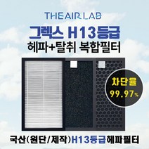 [국내산 H13등급] 그렉스 GREX 구펜 DSA-600N/700N 아파트 탈취복합 환기유니트 필터, 프리미엄형(H13헤파+고급활성탄)