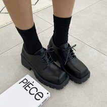 [당일출고] 스퀘어 플랫폼 로퍼 6cm
