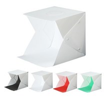 라이트박스 30cm 포토 스튜디오 조명 박스 포토그래피 소프트박스 휴대용 LED, [02] 1 light 4 color back