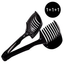 1+1+1 슬라이서 집게 과일 야채 채칼 컷팅 커터 토마토 레몬 3개