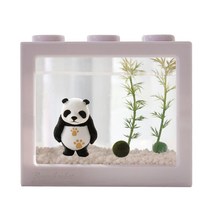 세남자바스켓 귀여운 동물친구들 국산 마리모 키우기 DIY세트, 두발이판다+흰색 블럭