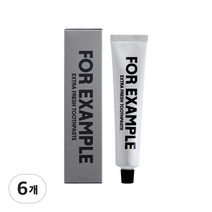 포 이그잼플 천연유래 무불소 치약 100g, 6개