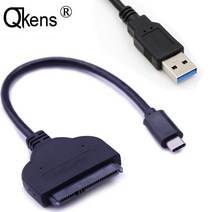 USB 3.0/C-SATA 케이블 22핀 C-데이터 전송 케이블 어댑터(Macbook DELL ASUS PC 외장 HDD 2.5인치 하드 드라이브용), 규격 없음, Usb 3.0 x Sata
