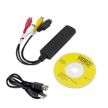 ott셋톱박스 ott 넷플릭스 셋톱 셋탑 박스 GRWIBEOU-USB 2.0 RCA 어댑터 변환기 케이블 USB 오디오 비디오, 01 Black